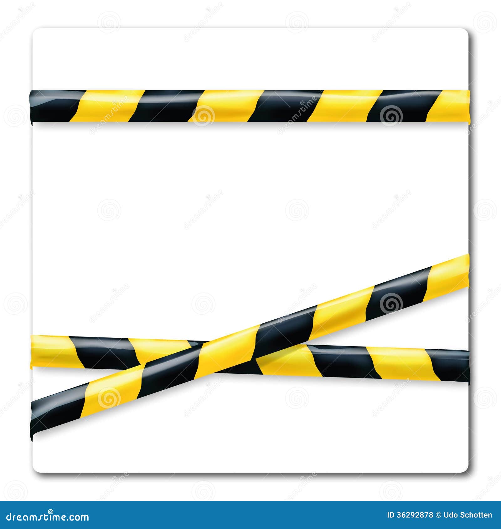 Barrier Tape Yellow and Black Stock Vector Illustration of passage
