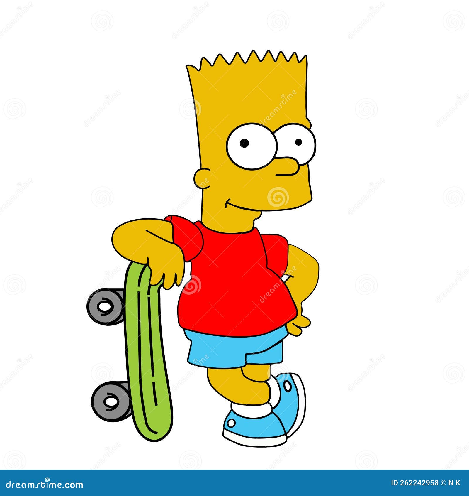Bart Simpson Caricatura Vektor Foto de archivo editorial – Ilustración …
