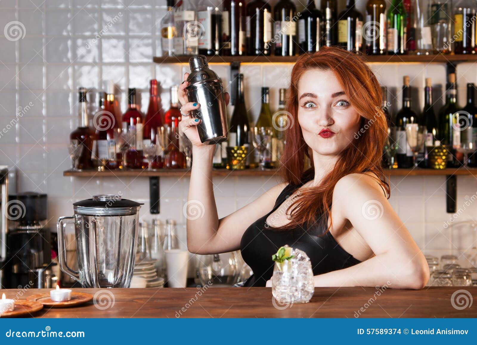Bartender stock photo. Image of adult, making, beer, alcohol 57589374