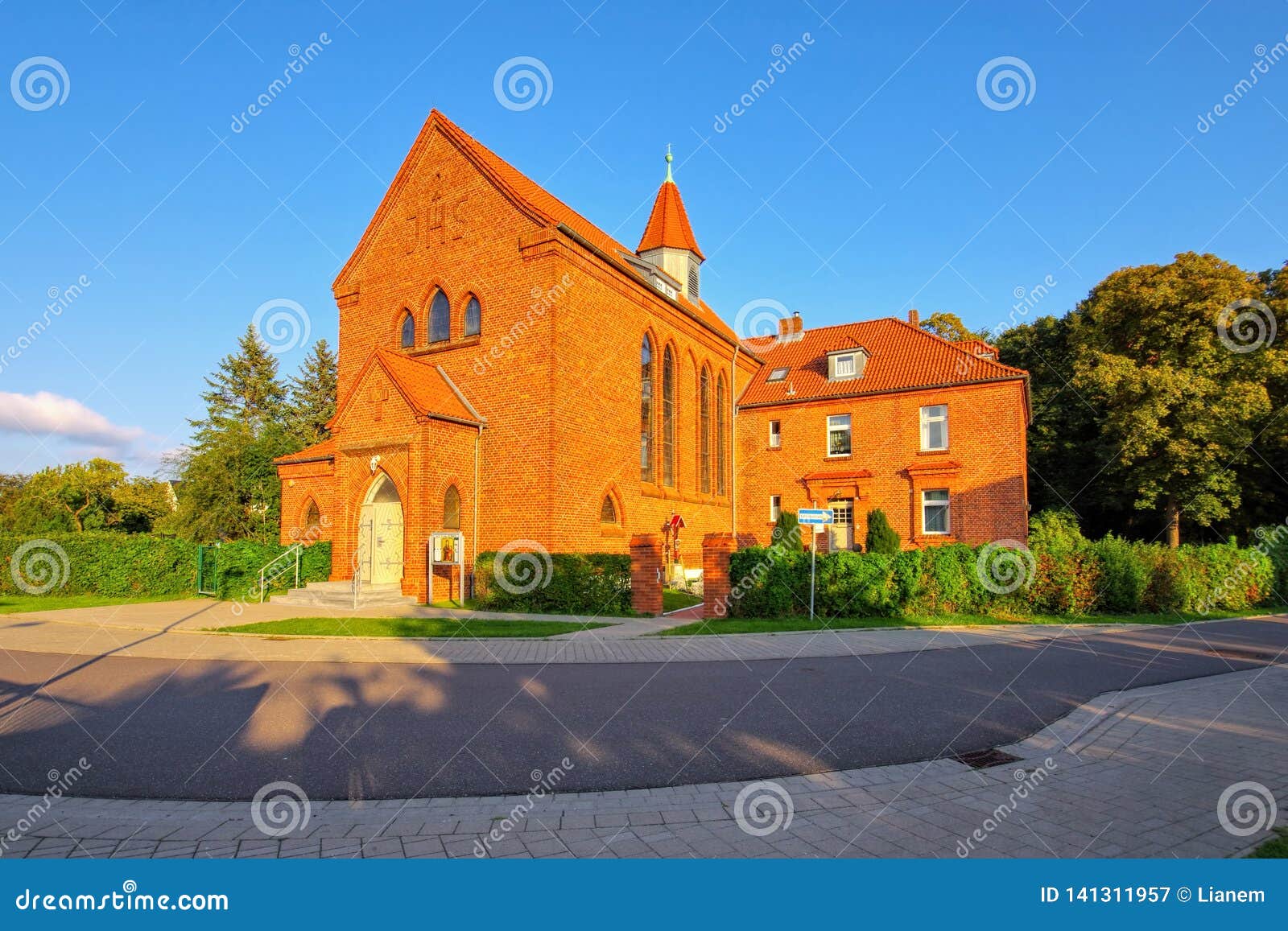 barth church saint maria, an old town on the bodden