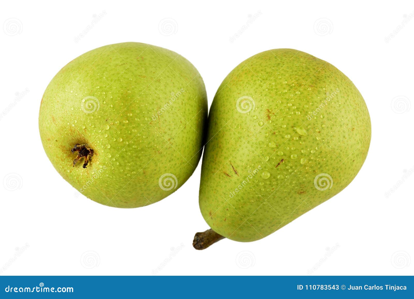 Bartlett or Pears Isolated. Stock Image Image of green, fibre 110783543