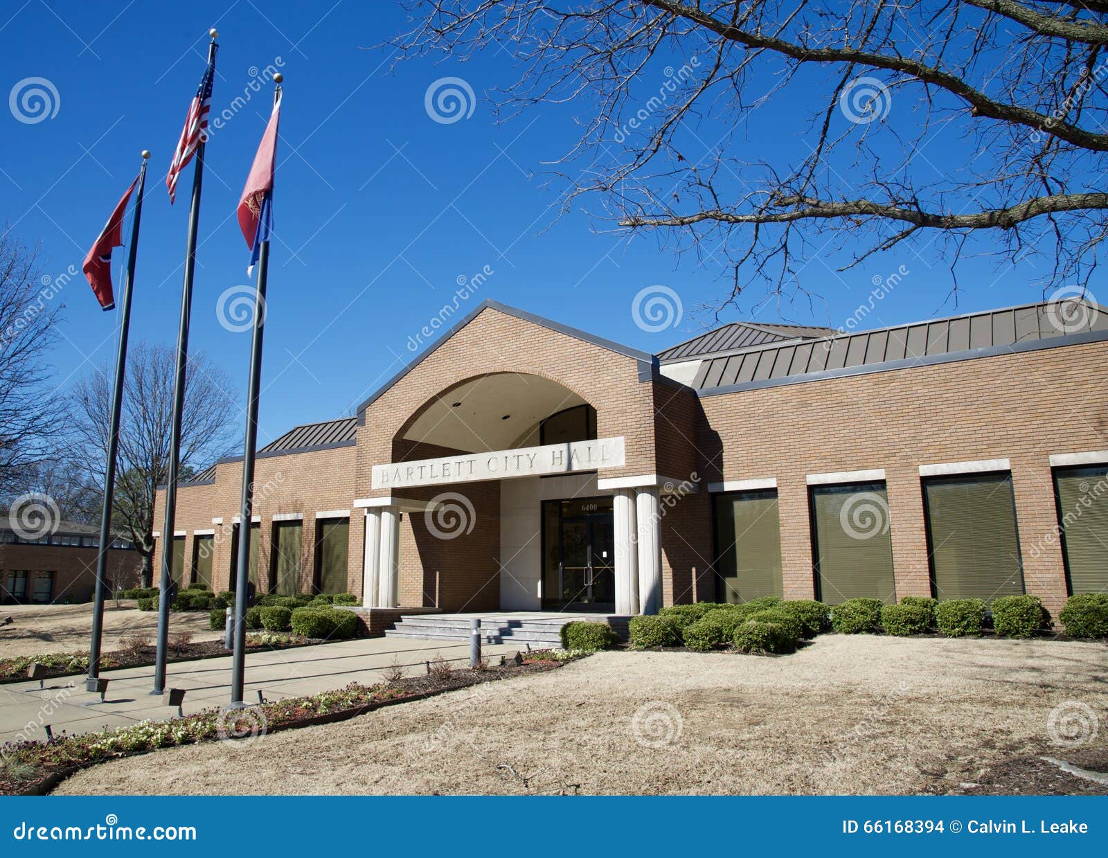 Bartlett Tennessee City Hall Redactionele Stock Afbeelding Image of