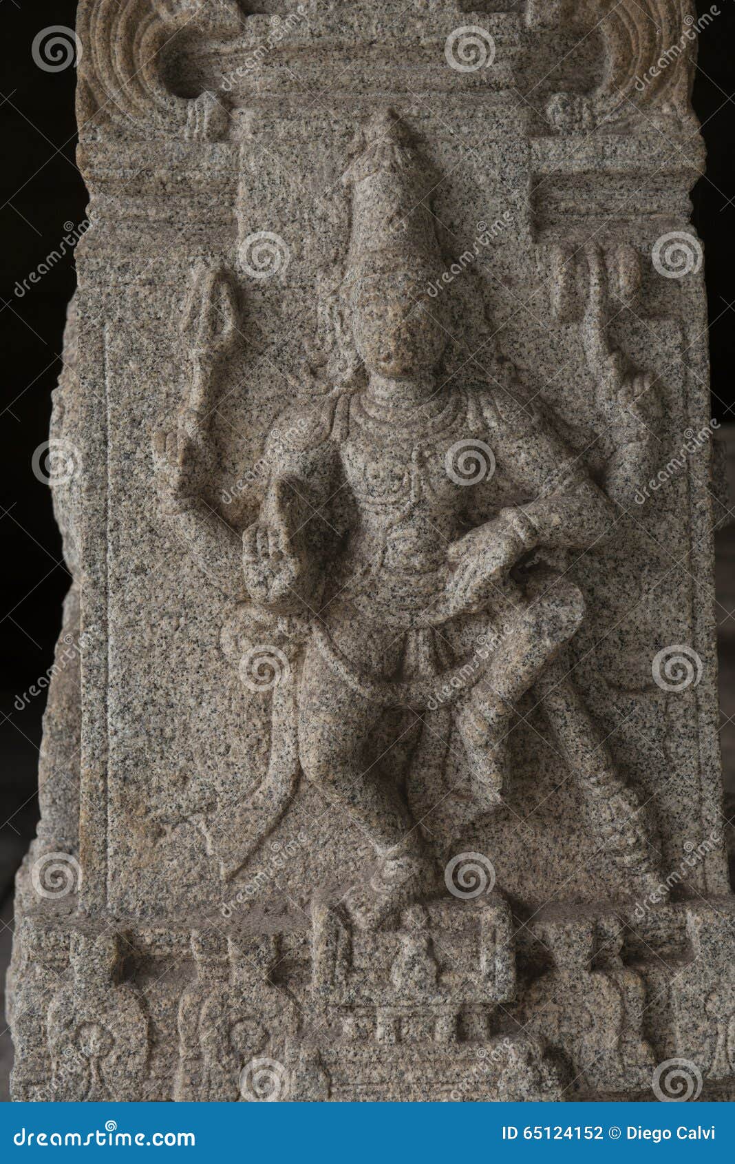 bas-relief detail of shiva