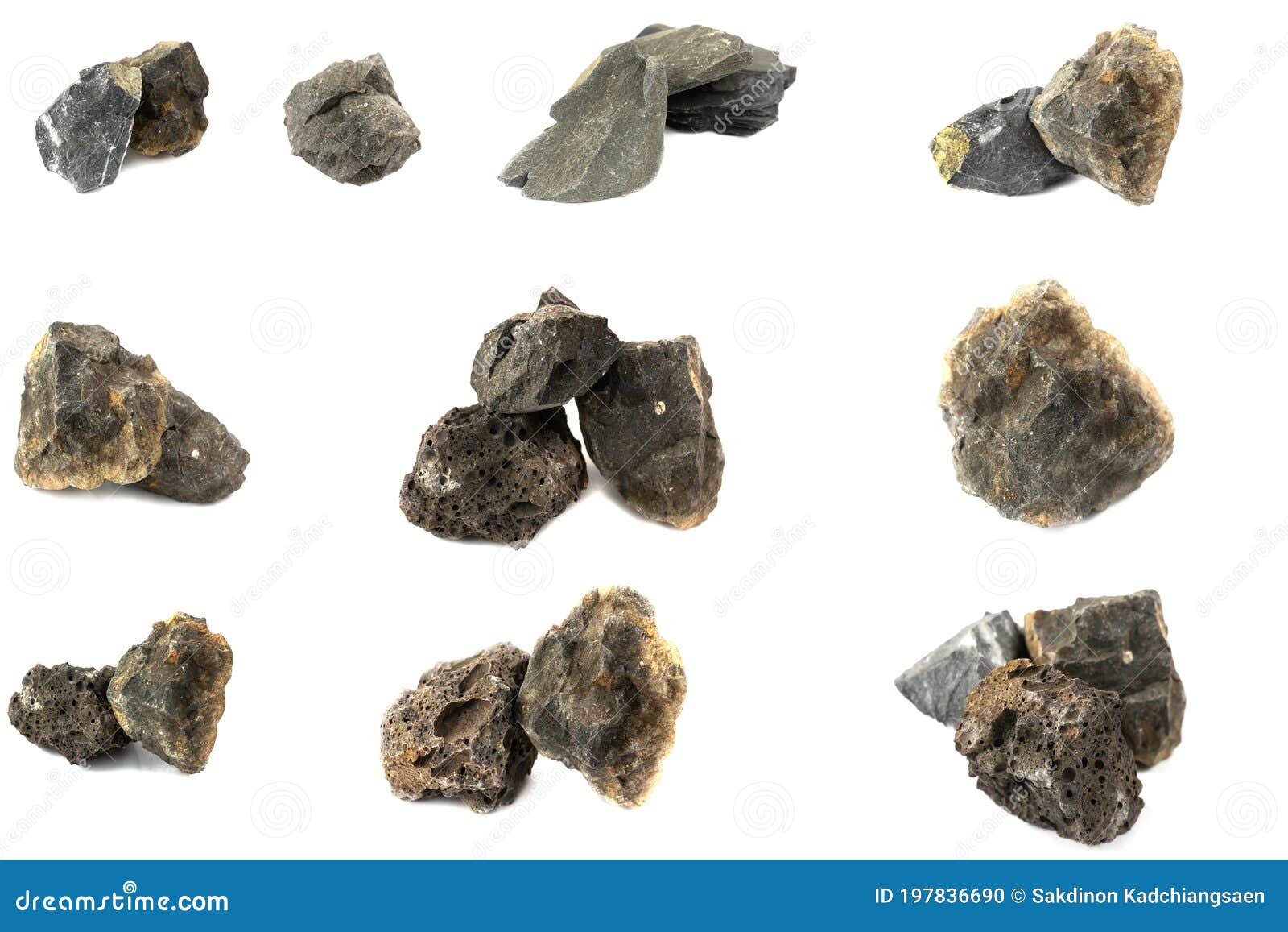 Madeliefje vochtigheid Salie Basalt Rock Met Slate Rock En Graniet Voor Industrieën Stock Foto - Image  of bazalt, mineralen: 197836690