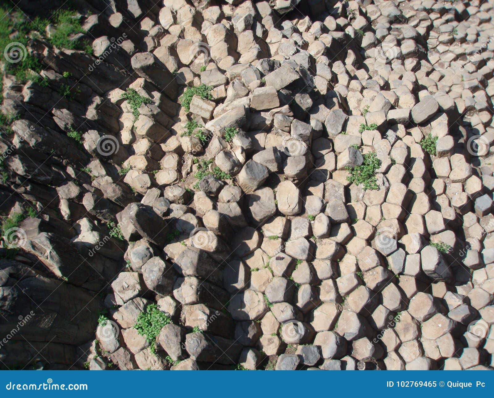 basaltic prisms of santa marÃÂ­a regla, mexico.