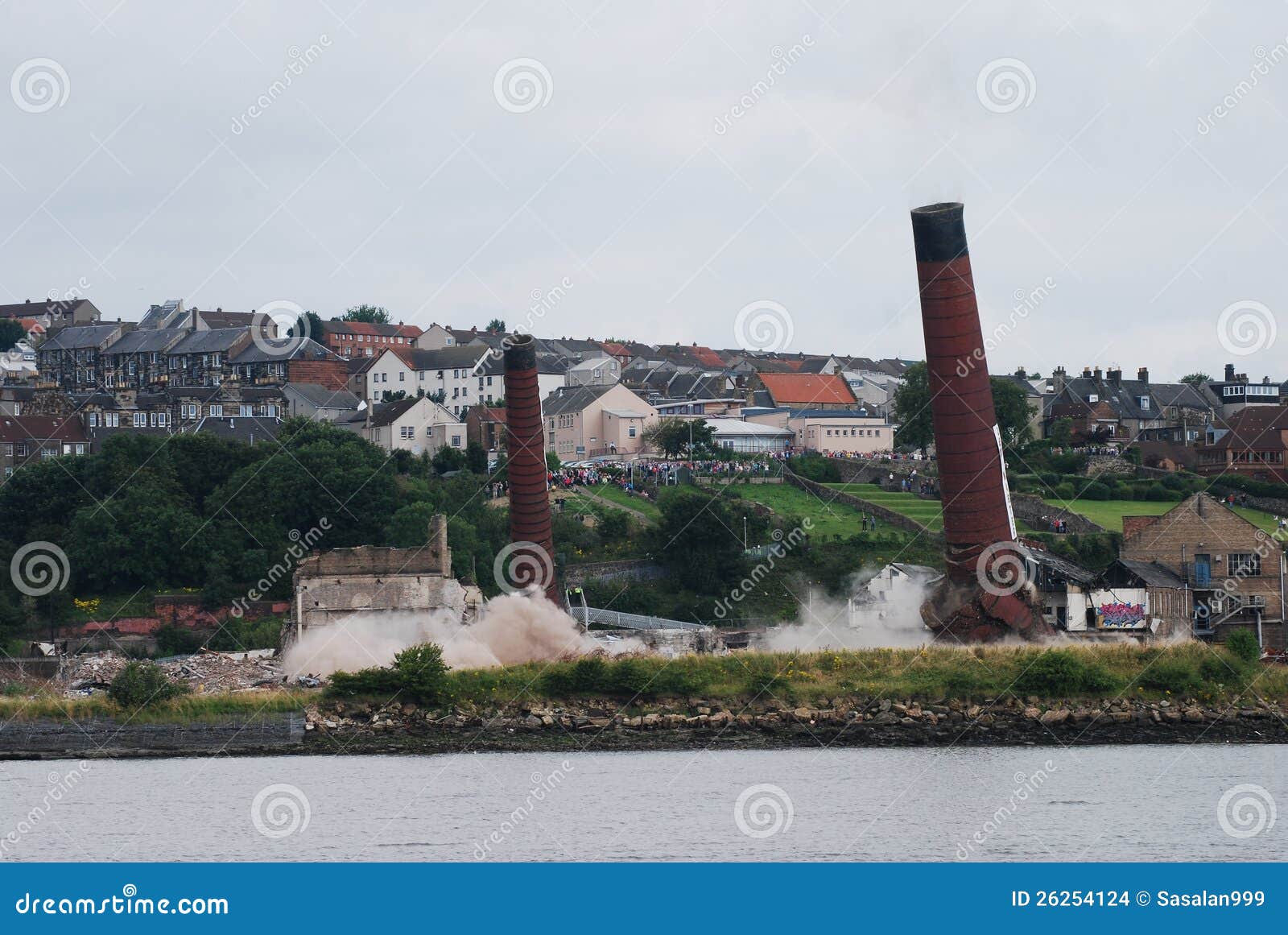 Base Crumbles stock photo. Image of architecture, chimney 26254124