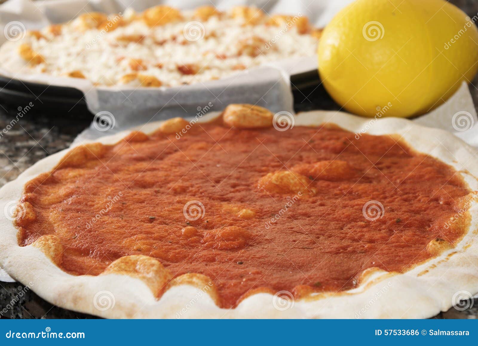 Base for marinara pizza stock photo. Image of tomatoes 57533686