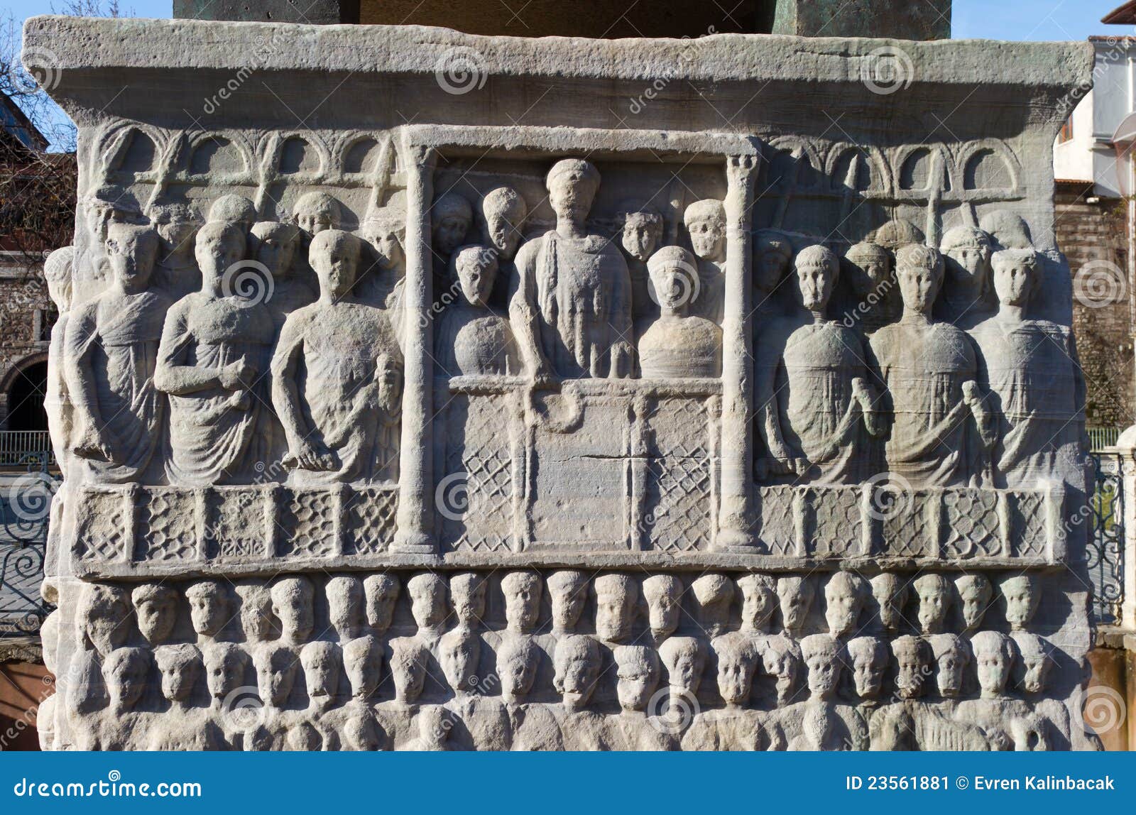 Base of the Obelisk of Theodosius Stock Image - Image of outdoor ...