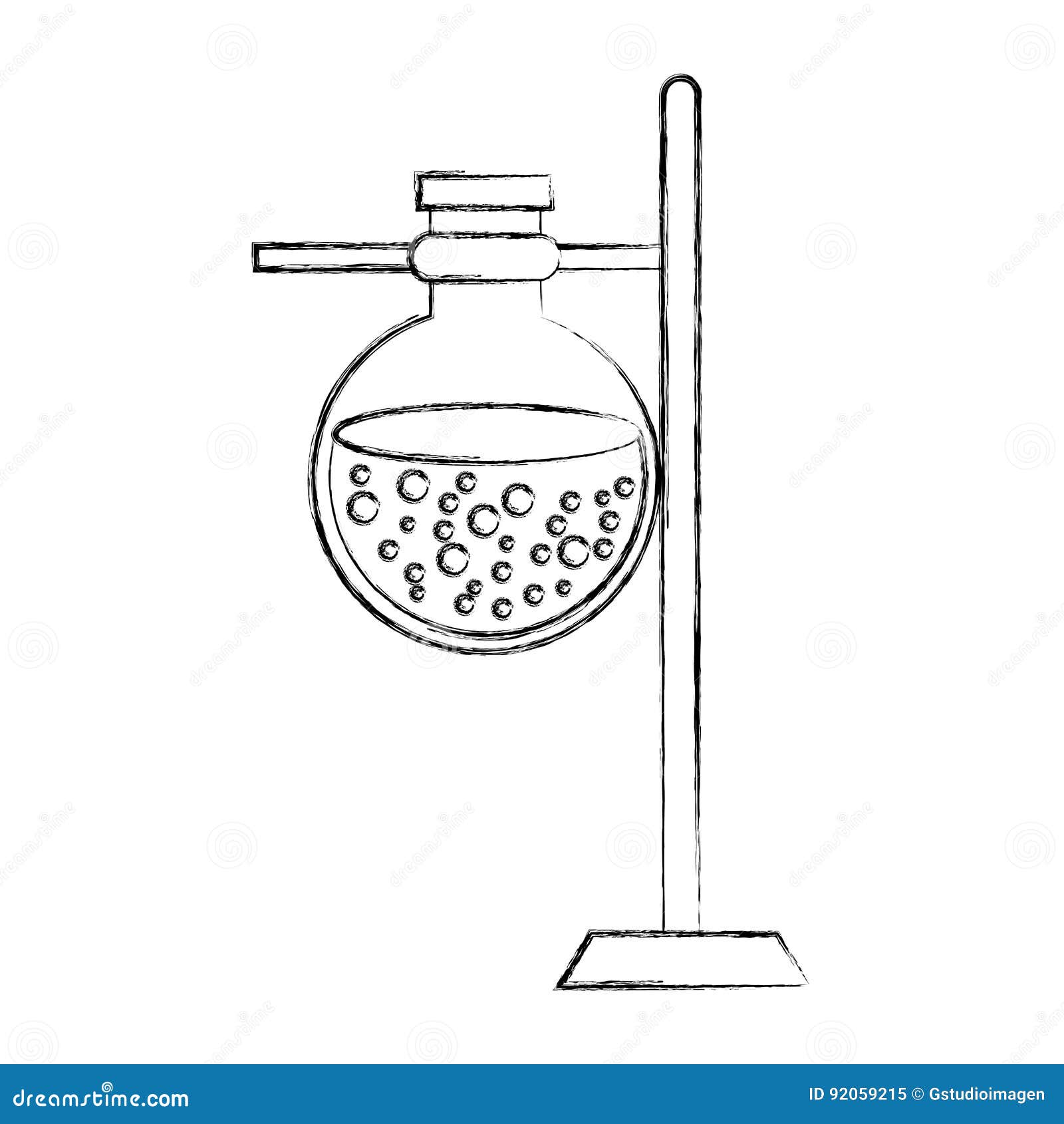 Base Test tube with liquid stock vector. Illustration of glassware ...