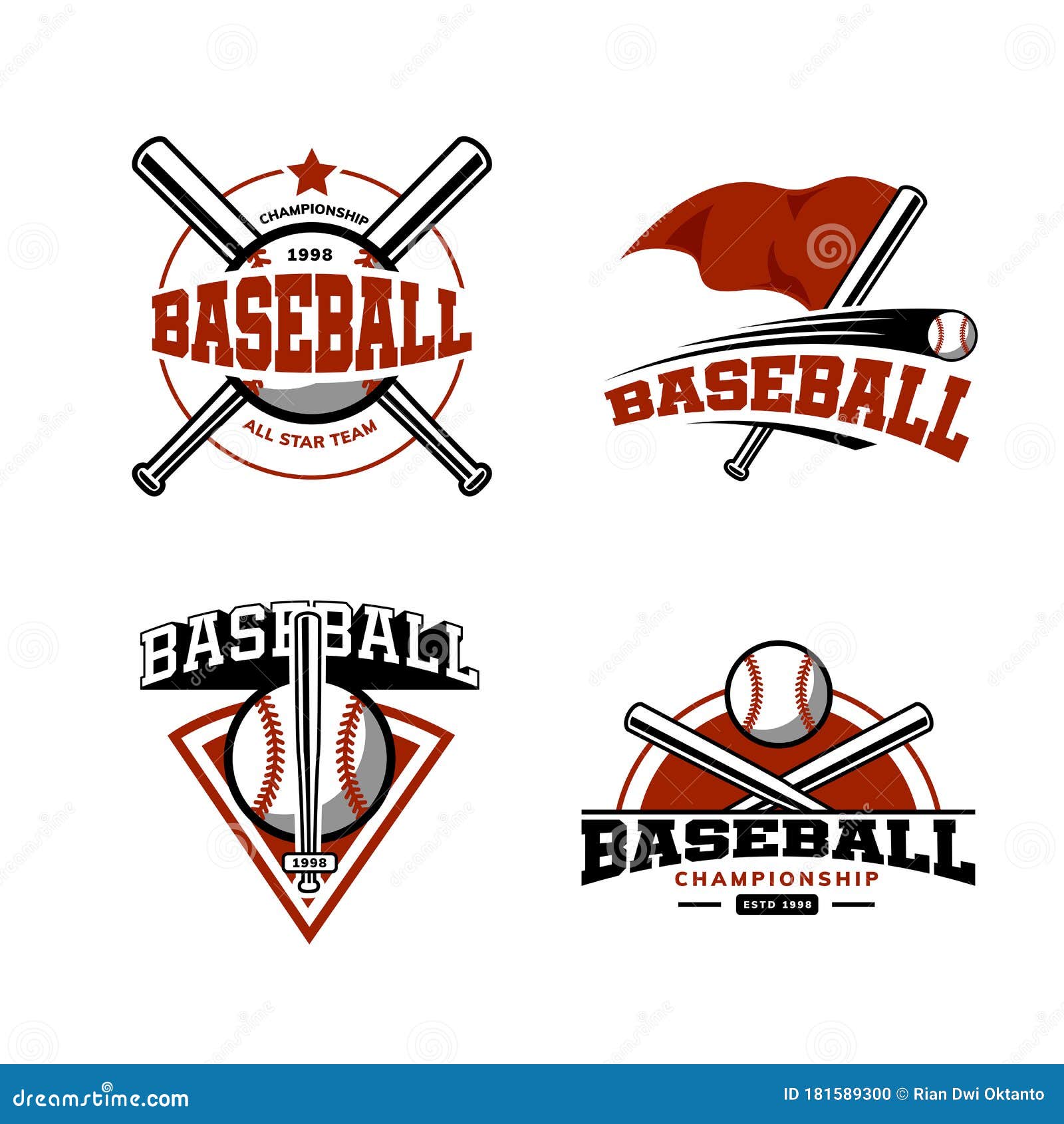 Baseball logo design stock vector. Illustration of base 181589300