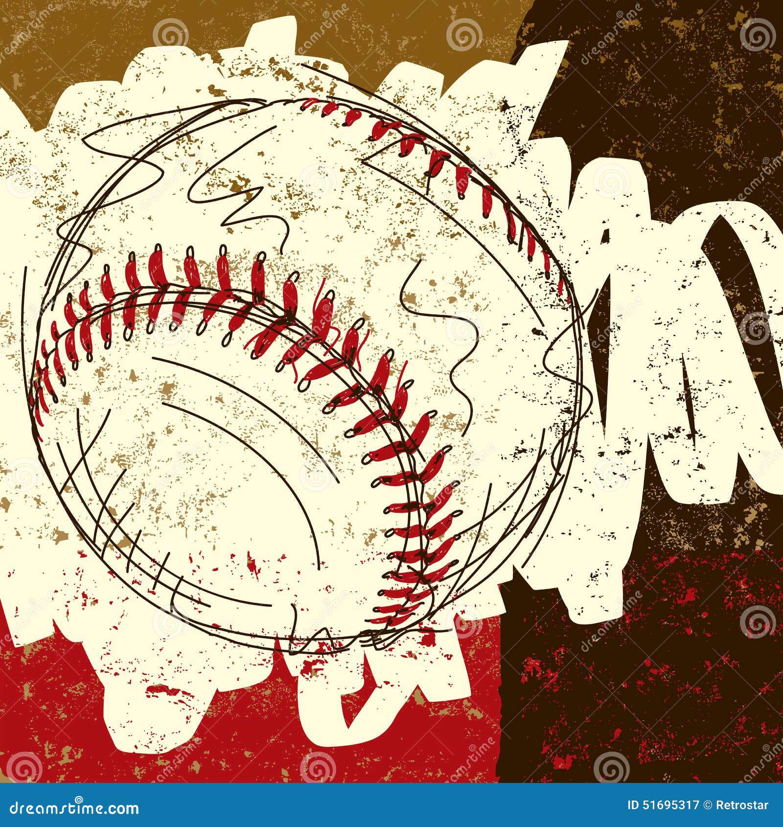 Baseball Background Stock Vector Image 51695317
