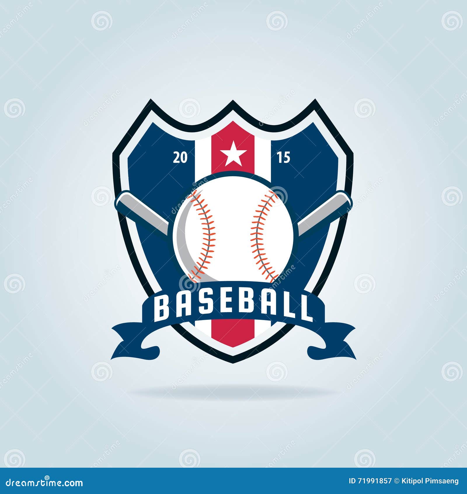 Baseball badge sport logo stock vector. Illustration of symbol 71991857