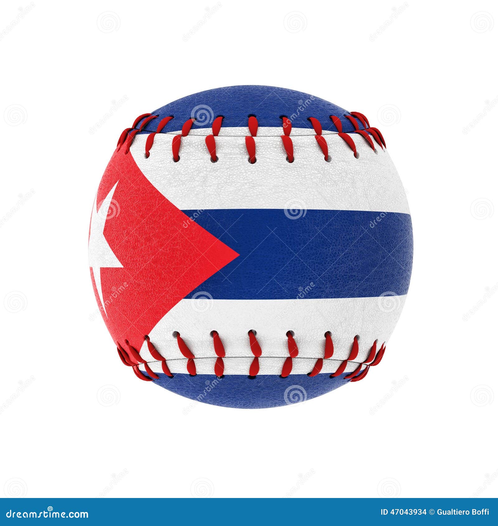 3d image of cuban baseball ball