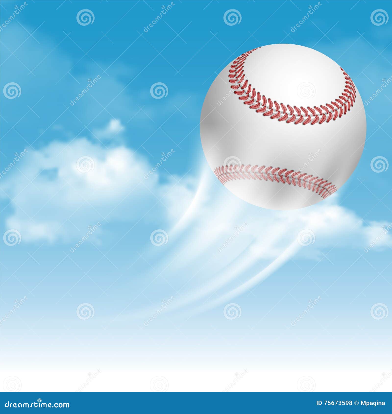 Baseball Ball stock vector. Illustration of match, ball 75673598