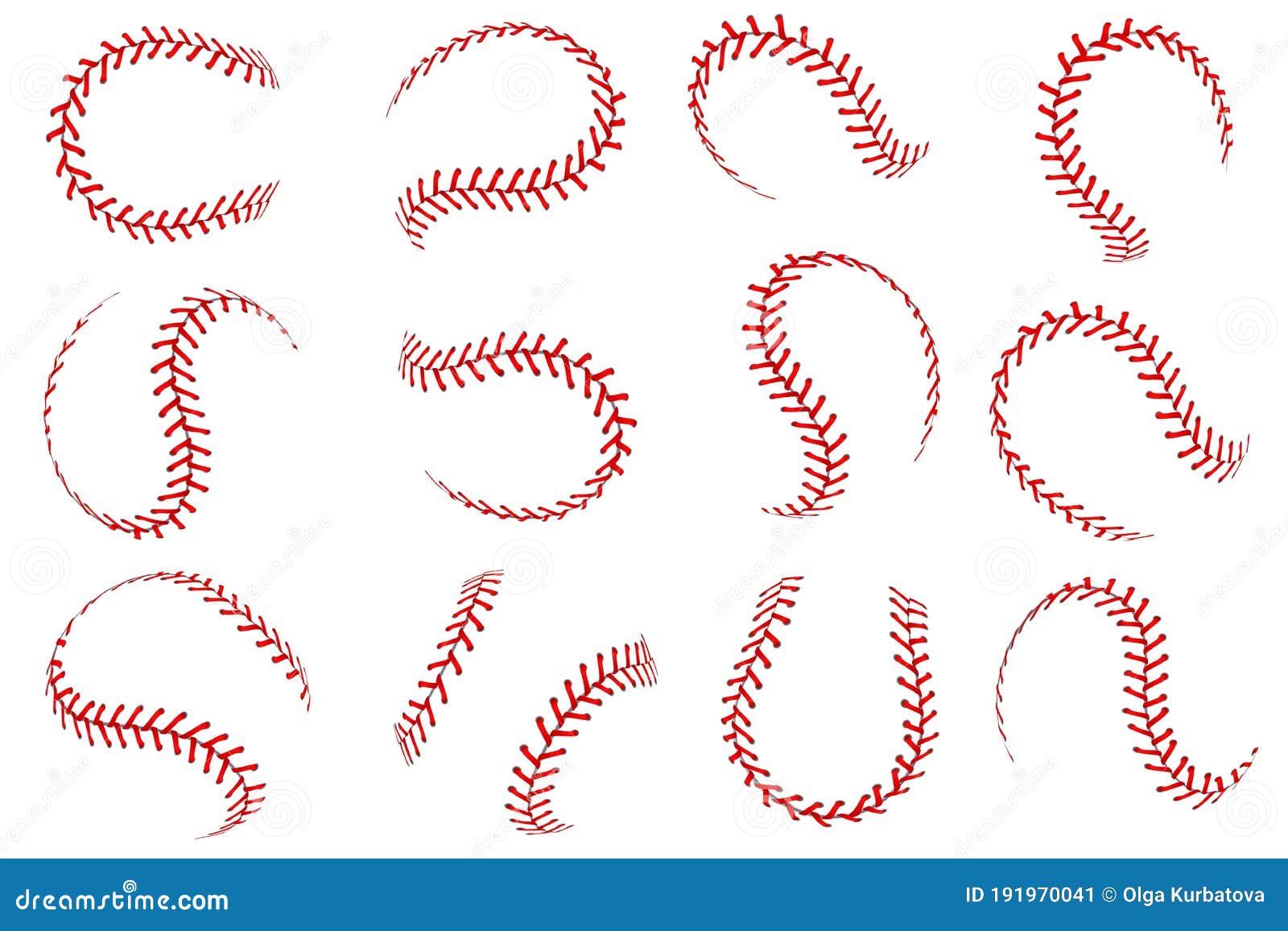 baseball ball lace. softball balls with red threads stitches graphic s, spherical stroke lines leather sport