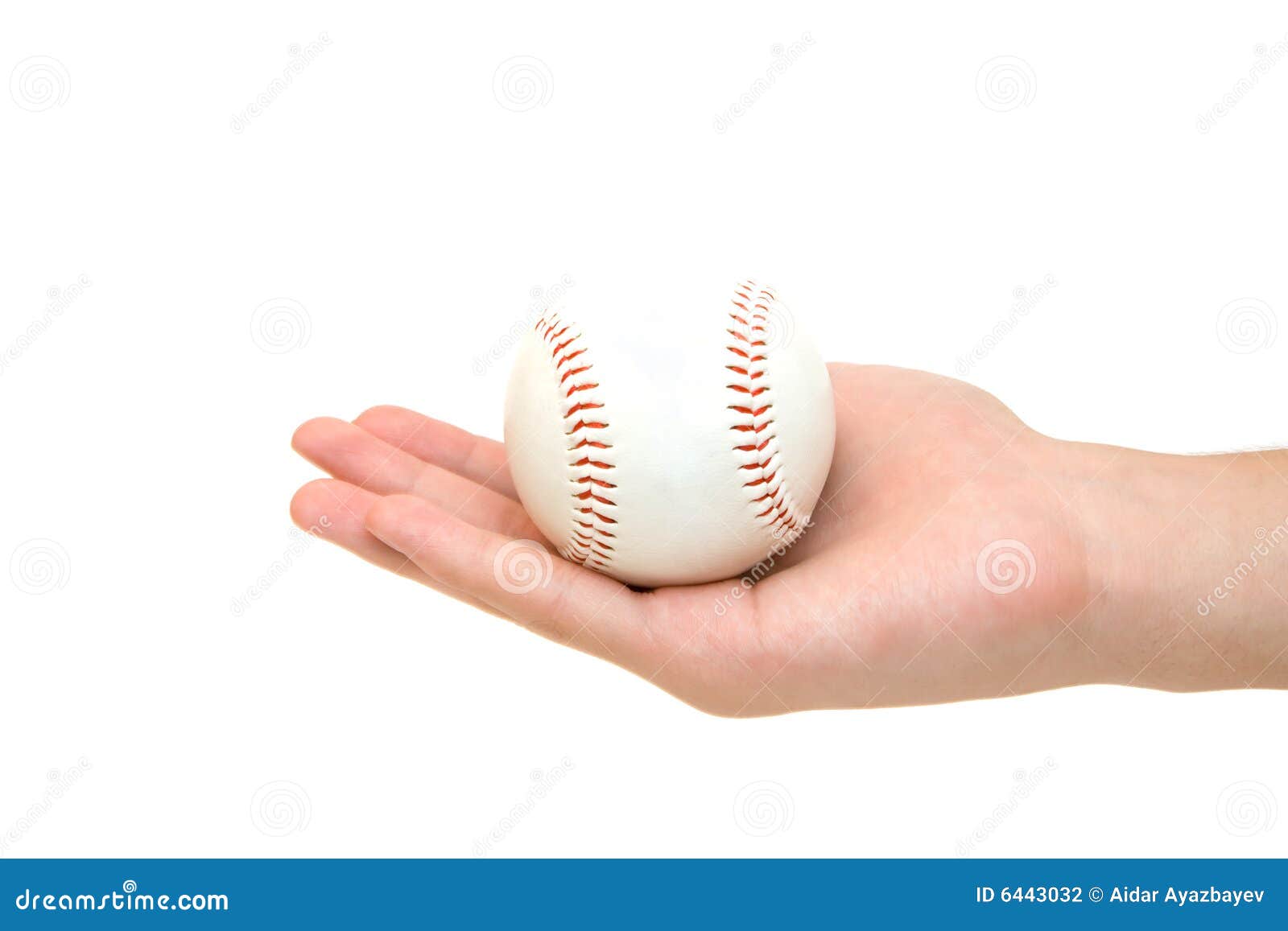 Baseball ball in palm stock photo. Image of background 6443032