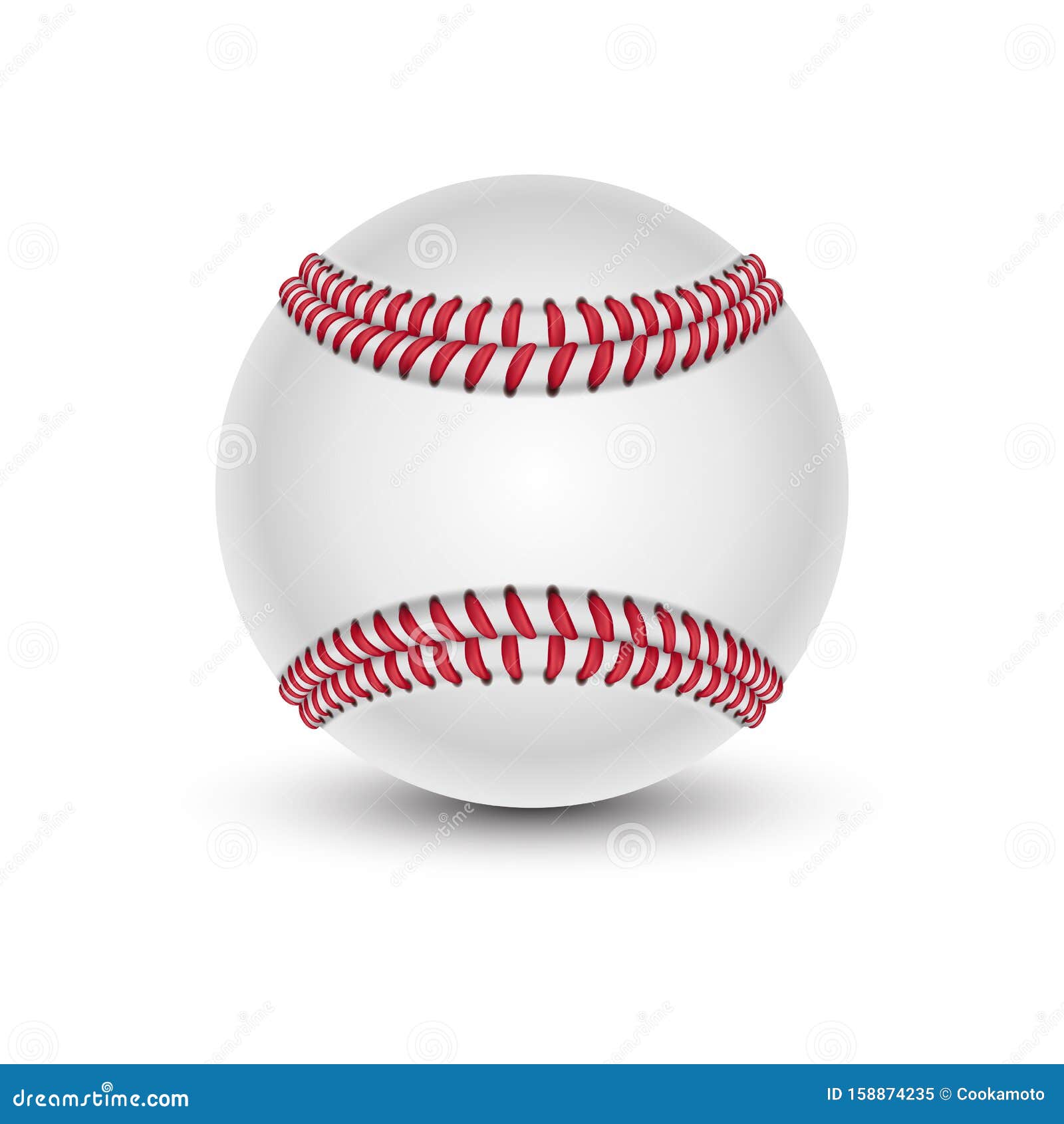 baseball ball with shade. softball or hardball