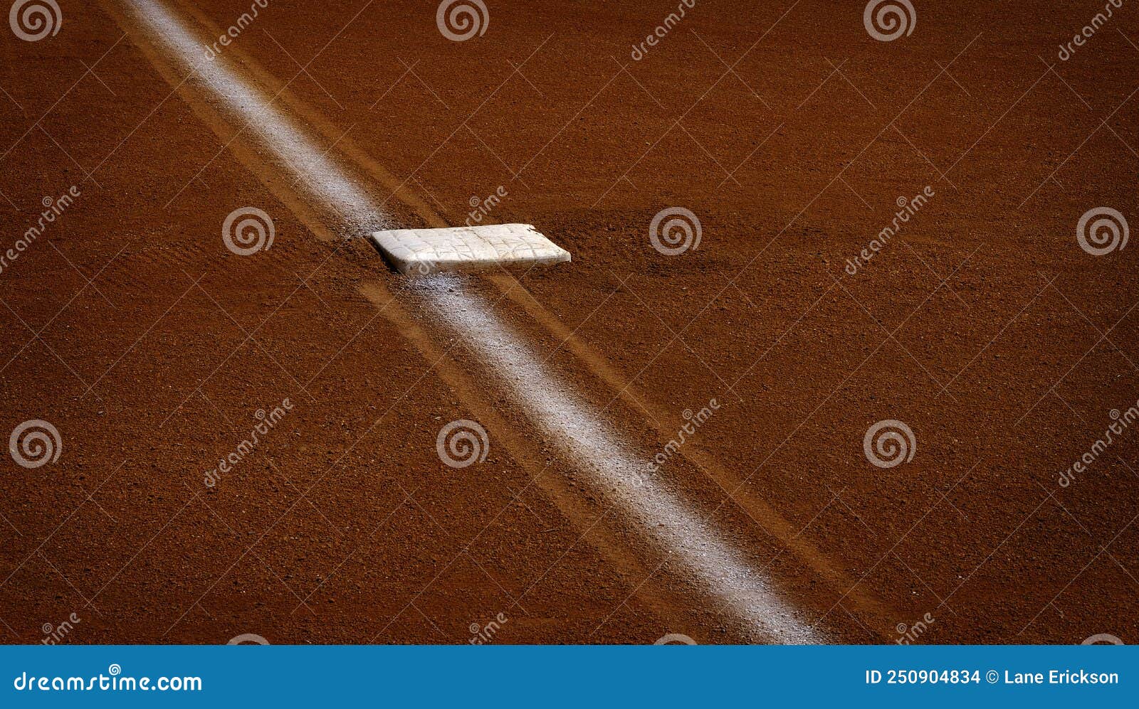 Baseball Baseline with Base Chalk Line Diamond Stock Photo Image of