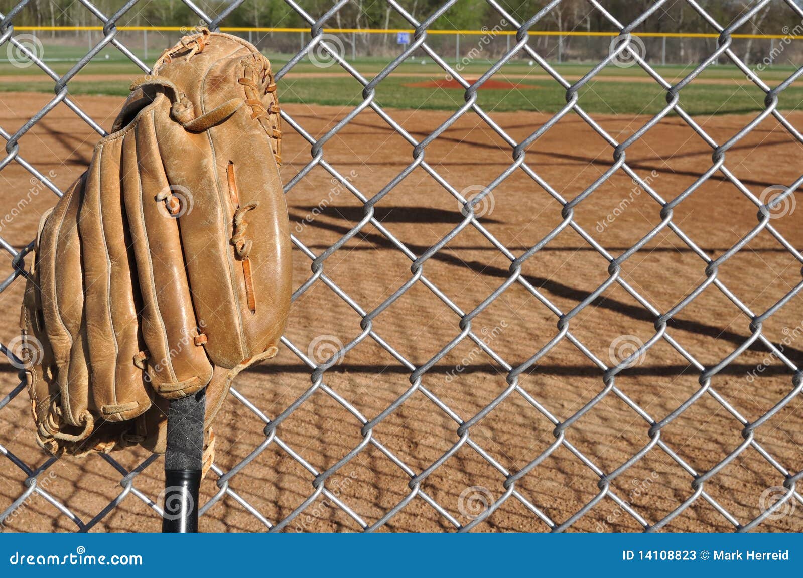 Baseball Bat and Glove stock image. Image of fence, glove 14108823