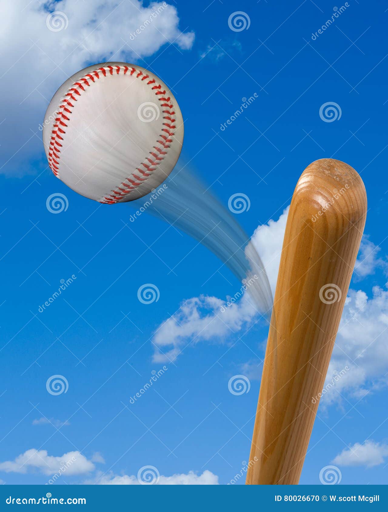 Baseball and Bat. stock photo. Image of home, batter 80026670