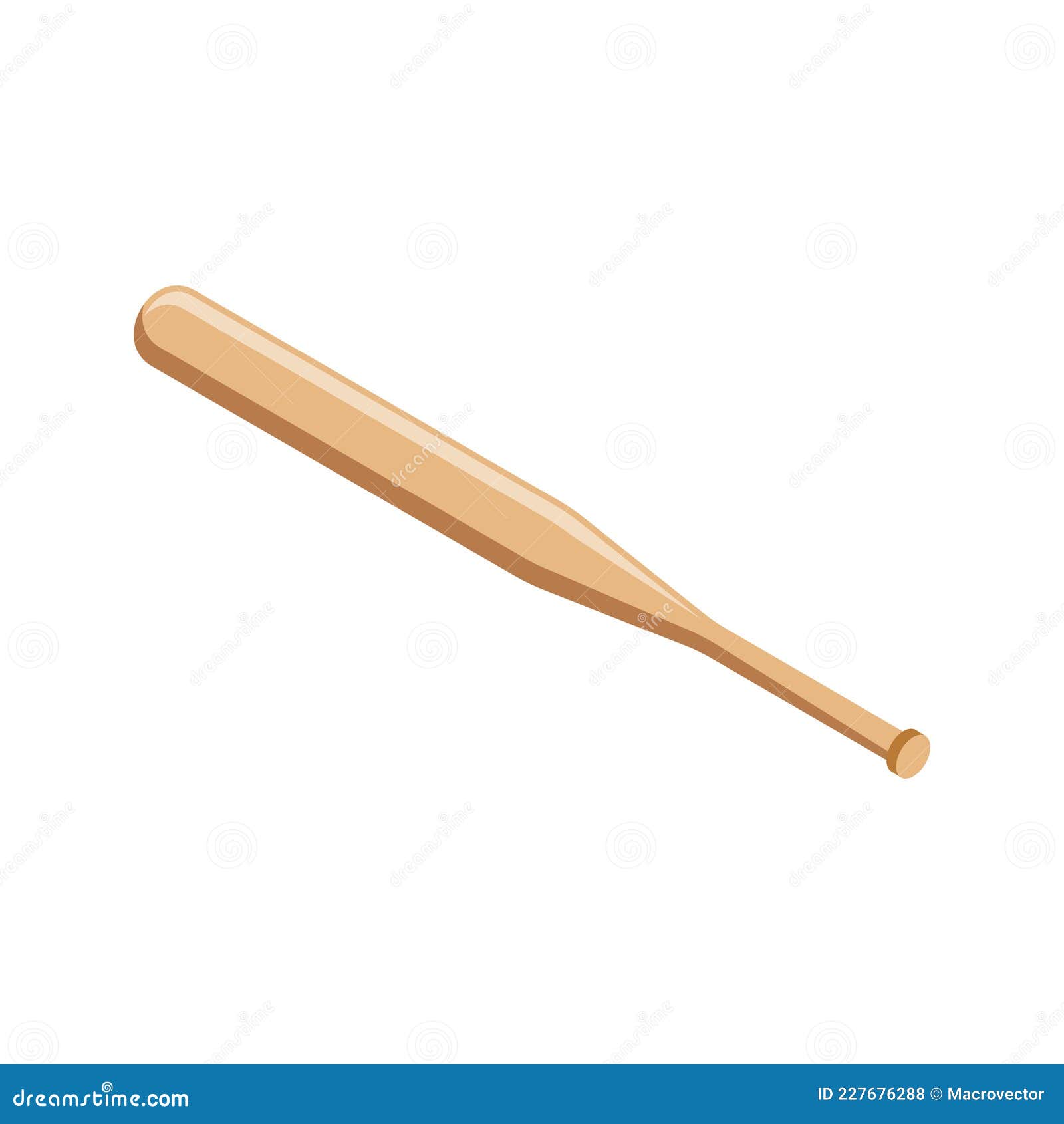 Baseball Bat Isometric Composition Stock Vector Illustration of