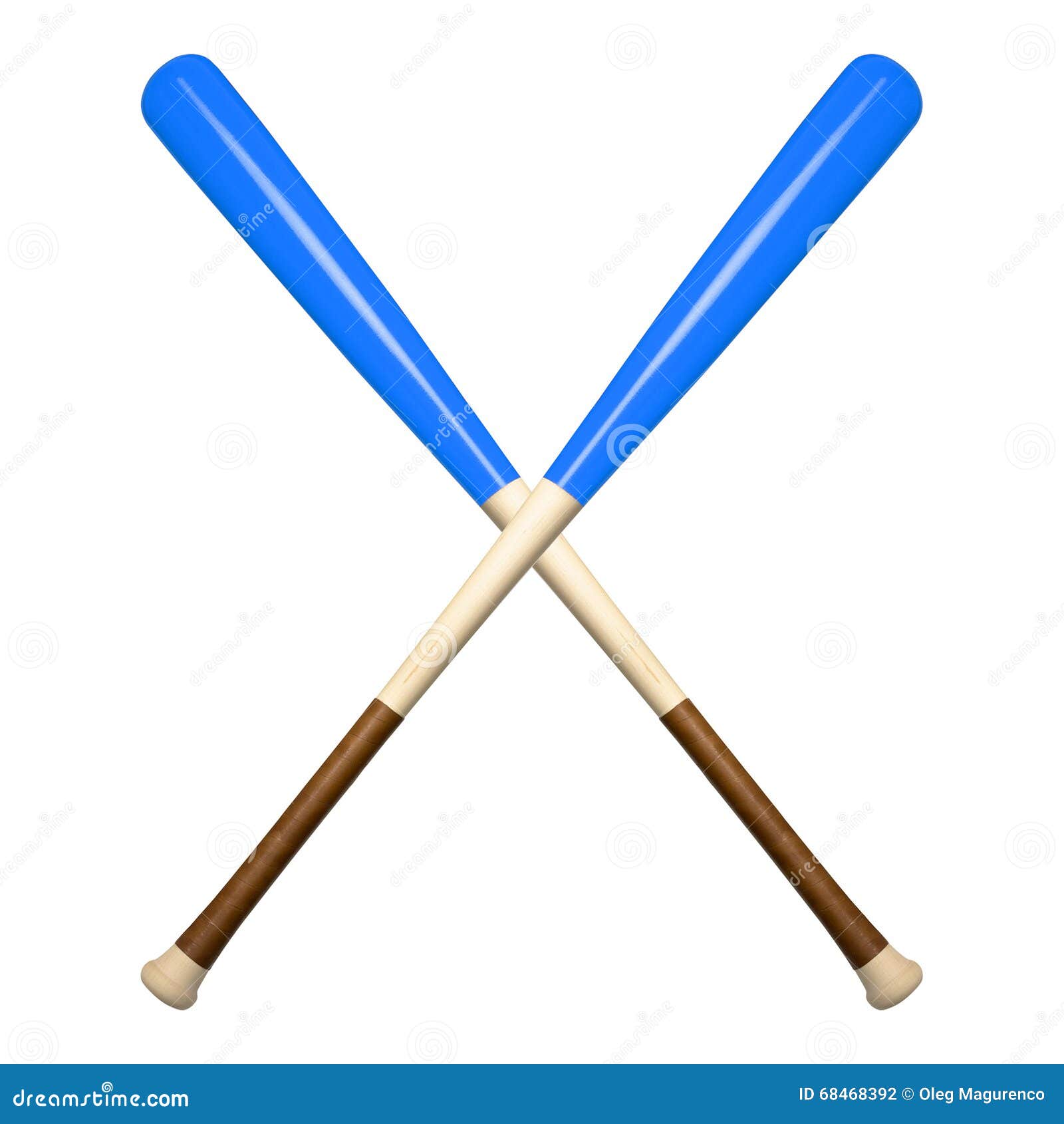 Baseball bats stock illustration. Illustration of hardball 68468392