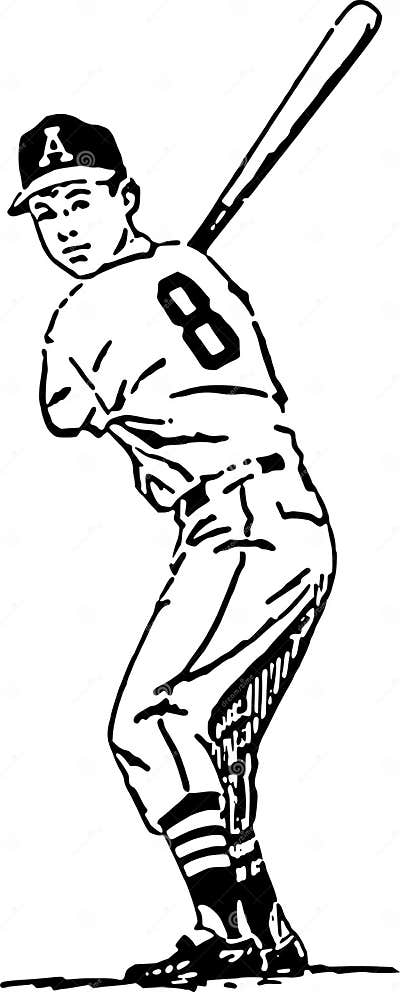 Baseball batter stock illustration. Illustration of swing - 41300699