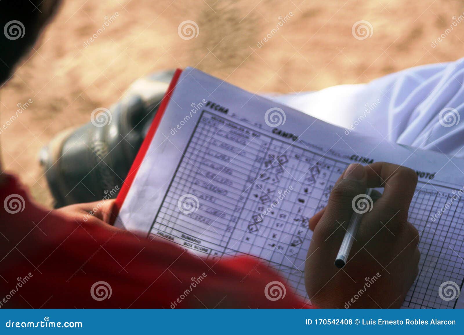 baseball box score dugout writing sports