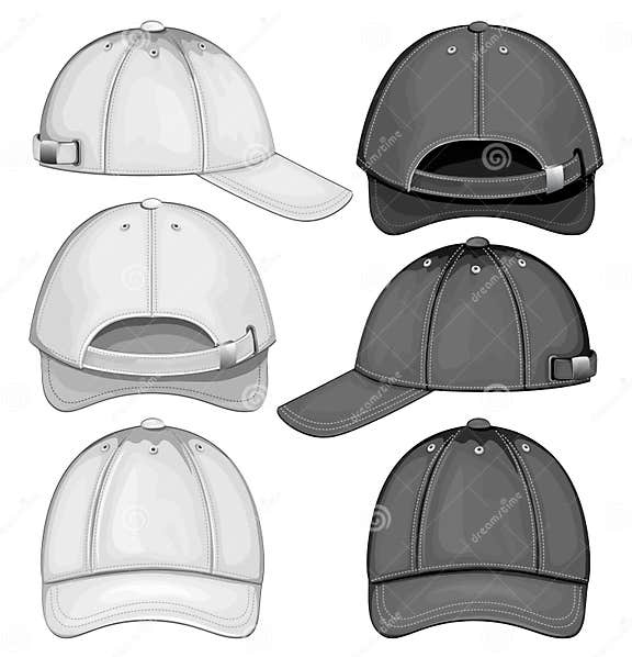 Baseball cap stock vector. Illustration of detail, clothes - 21564112