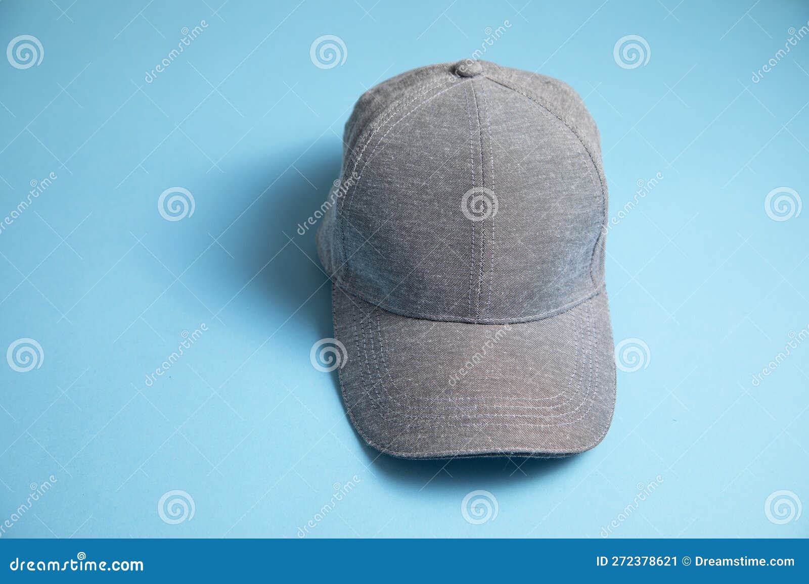 Baseball Cap on the Blue Background Stock Image - Image of cotton ...