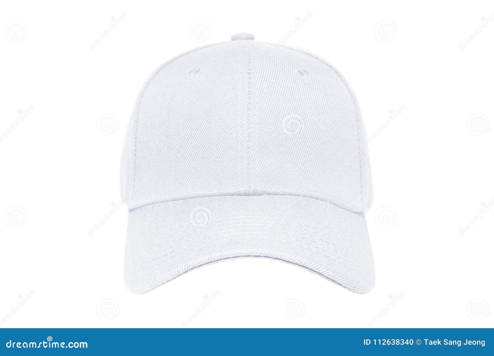 Baseball Cap Color White Closeup of Front View Stock Photo Image of