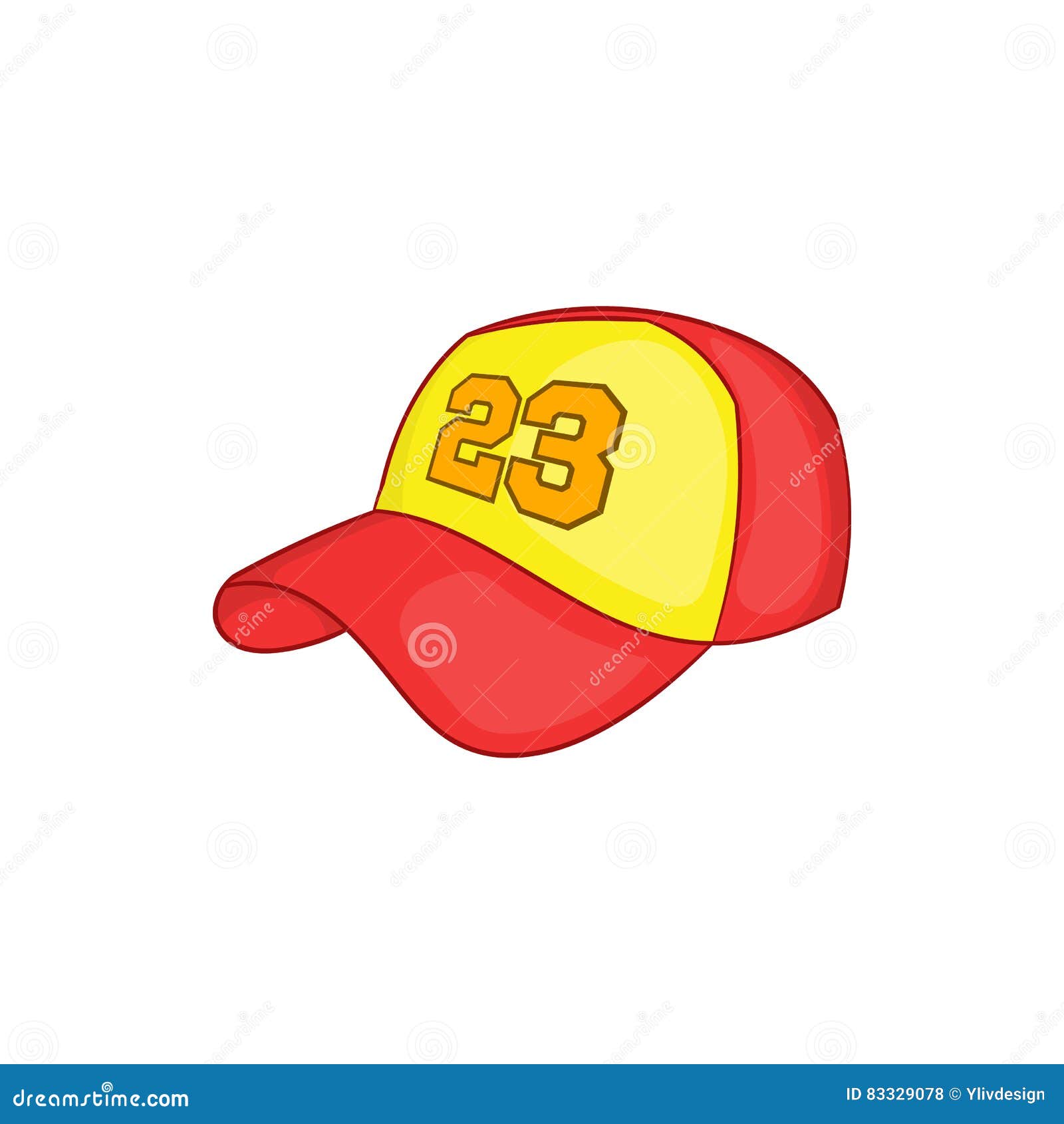 Baseball Cap Icon, Cartoon Style Stock Vector - Illustration of empty