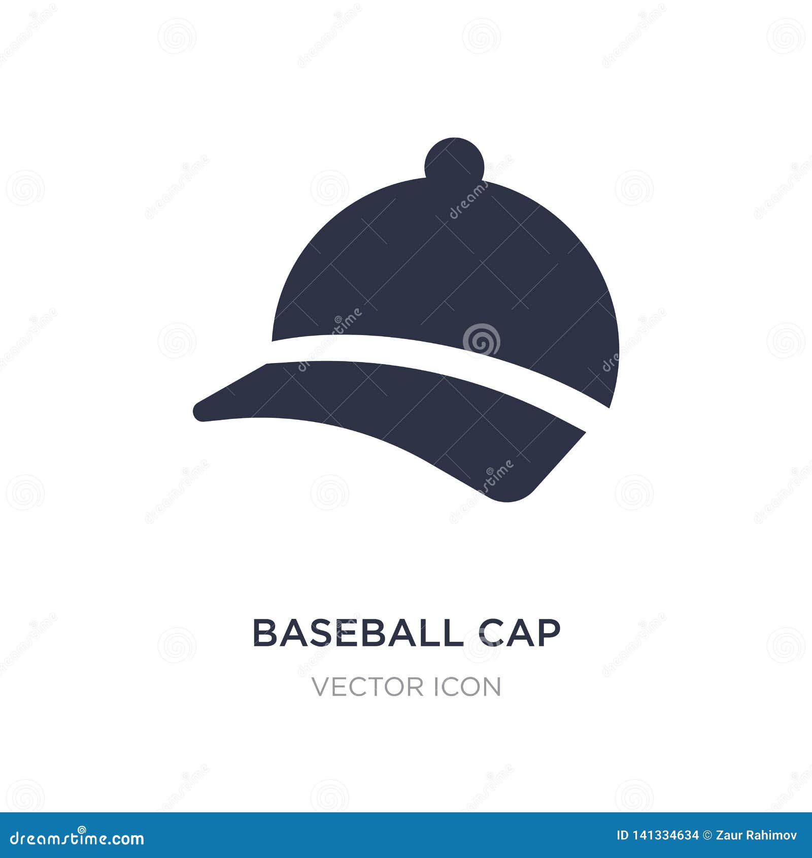 Baseball Cap Icon on White Background. Simple Element Illustration from ...