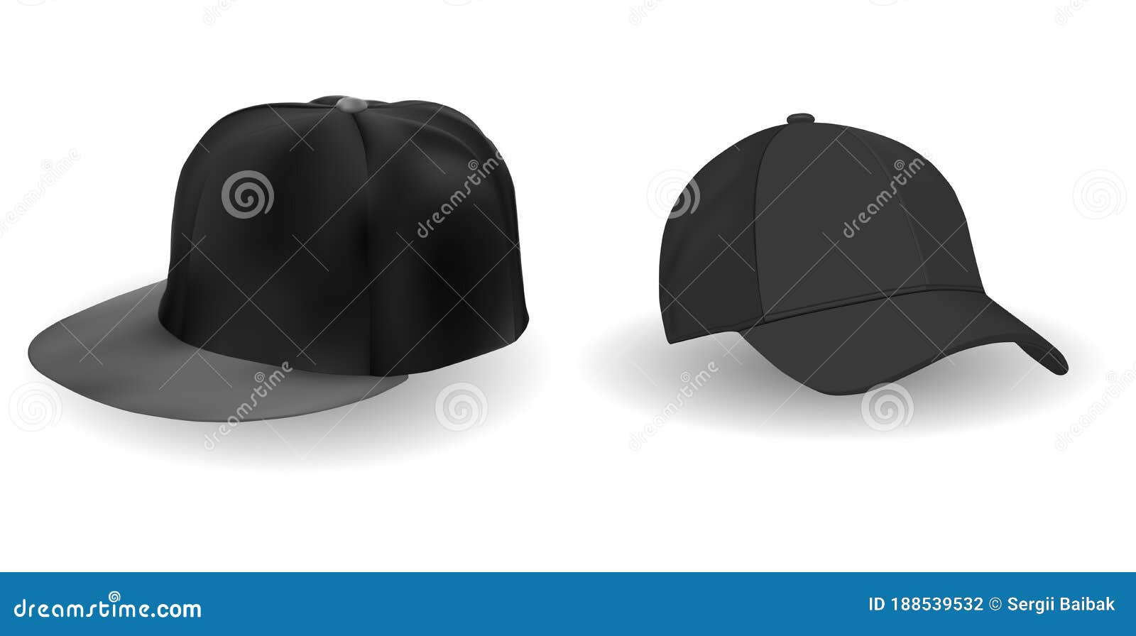 Download Baseball Cap. Sport Hat Vector Template Mockup Stock ...