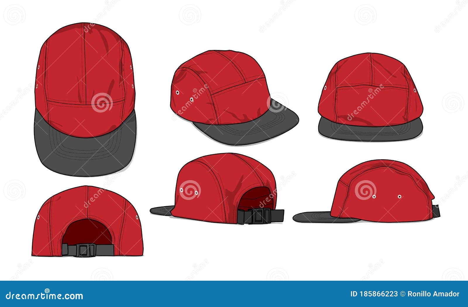 Download Baseball Cap Template Mockup Vector Camp Cap Design ...