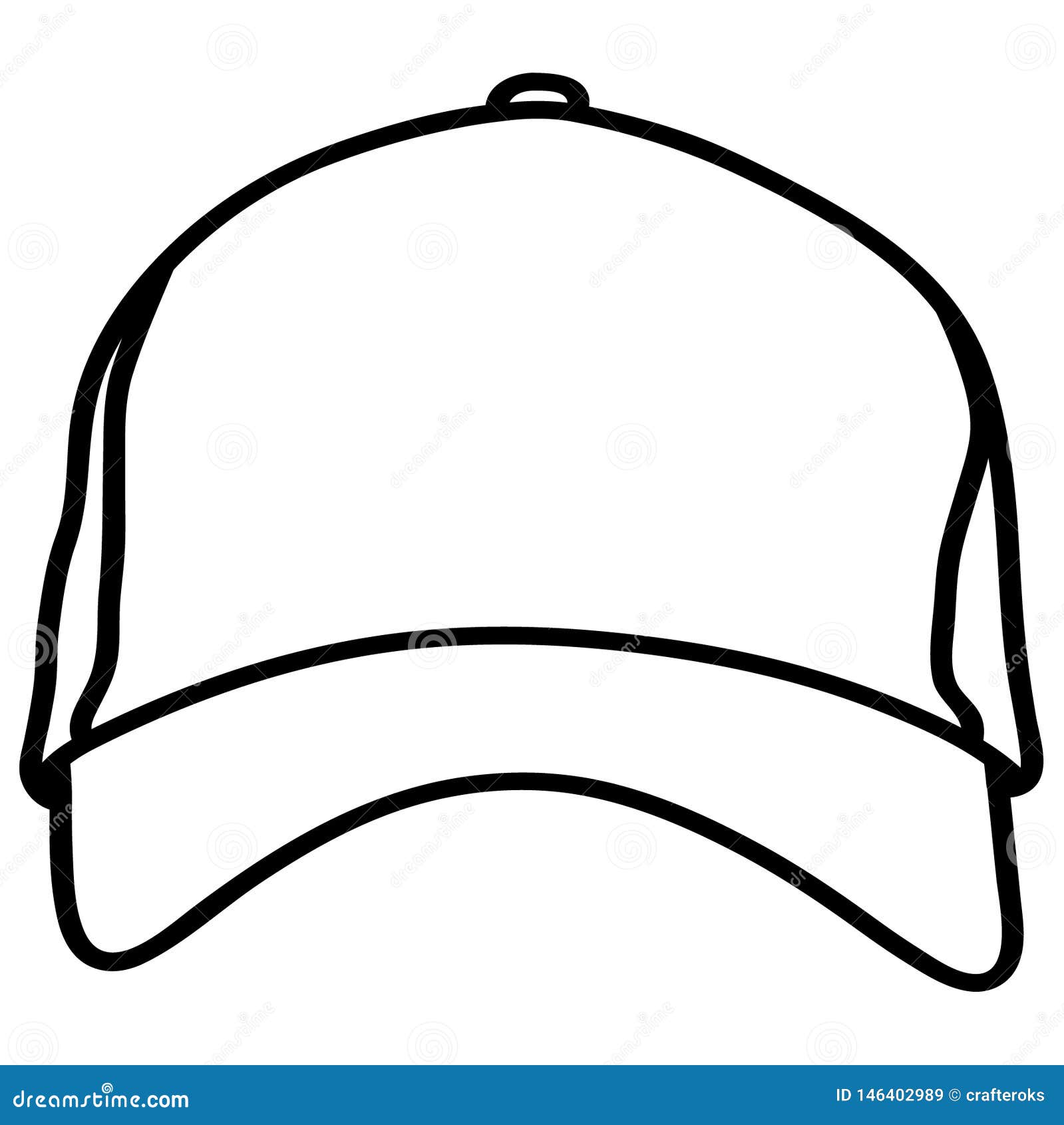 Baseball Cap Vector Illustration By Crafter Oks Stock Vector