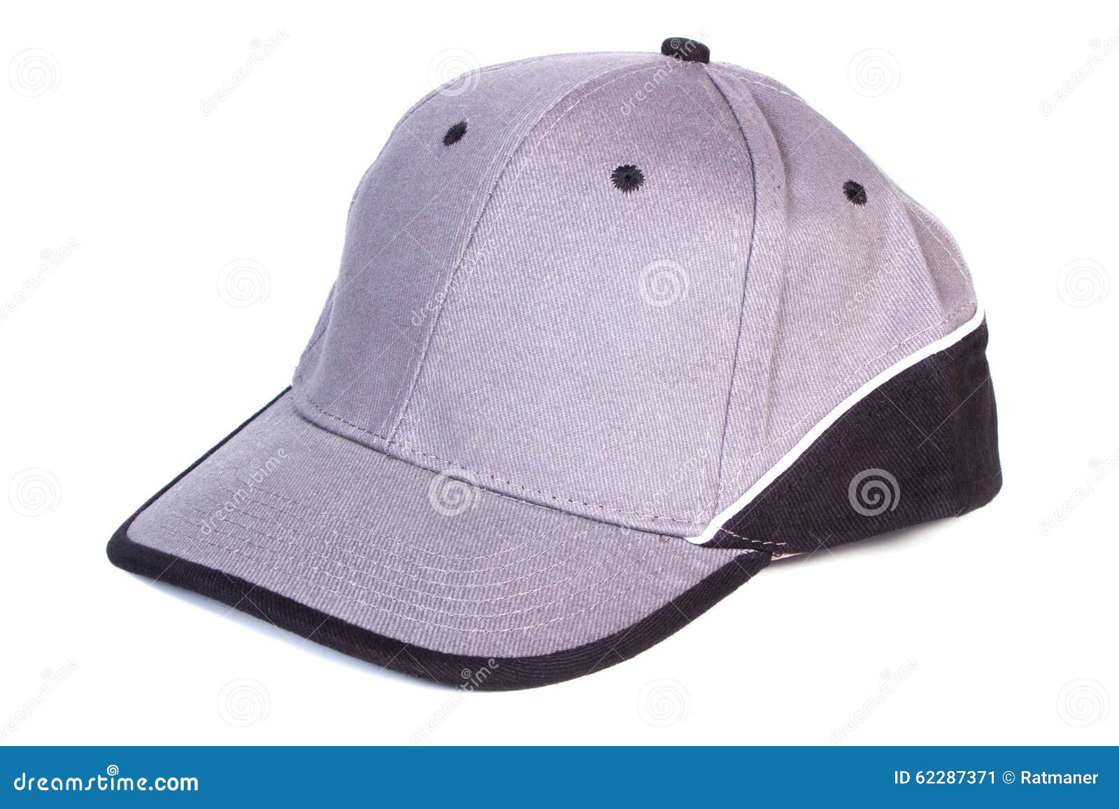 Baseball Cap on White Background, Protection from Sun Stock Image