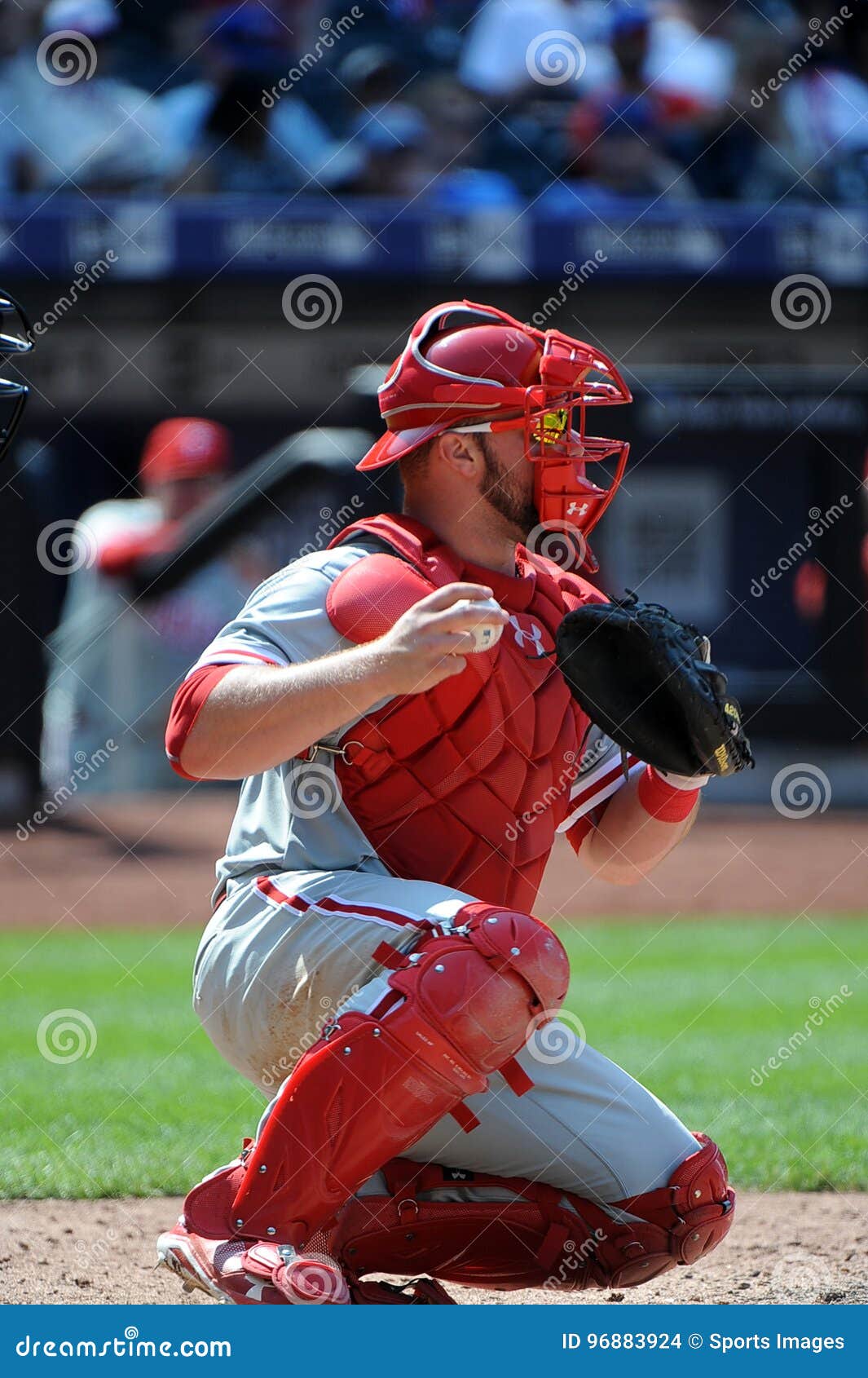 Baseball Catcher editorial stock image. Image of working 96883924