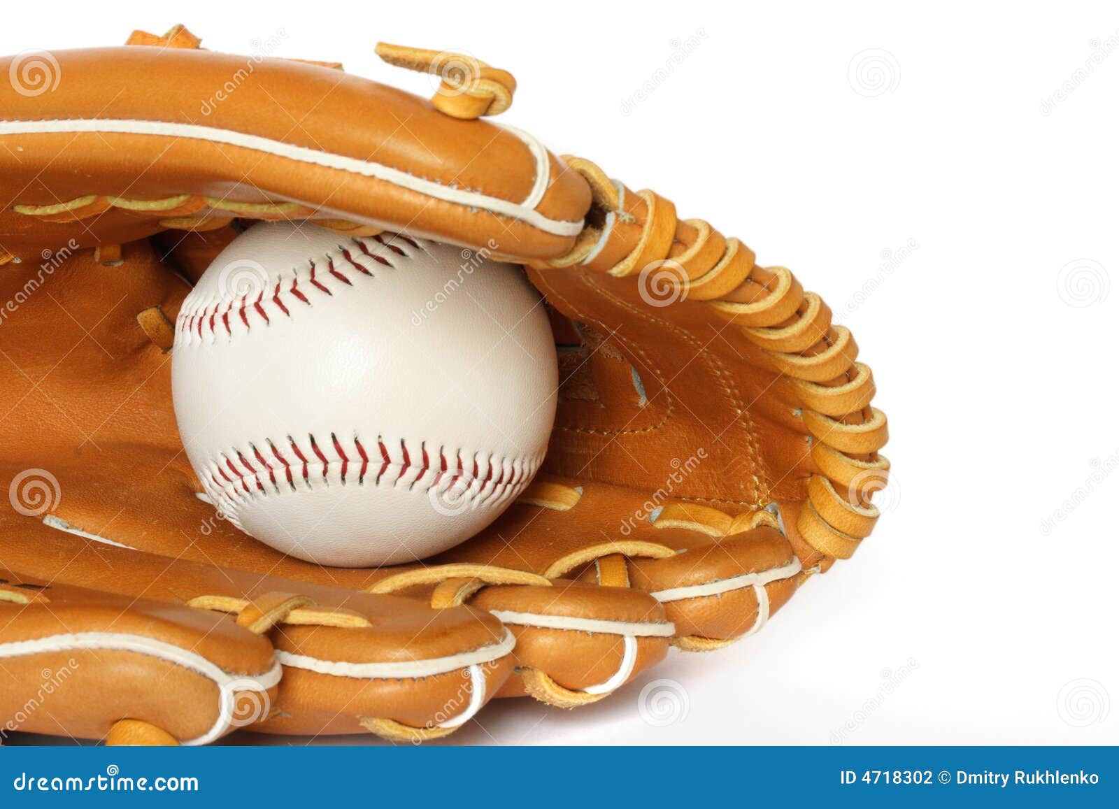 Baseball Catcher Mitt with Ball Stock Photo Image of caught, close