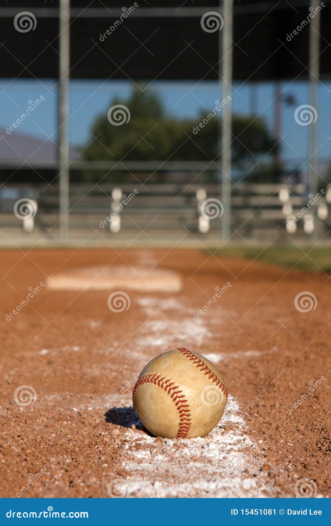 Baseball on the Chalk Line stock image. Image of game 15451081