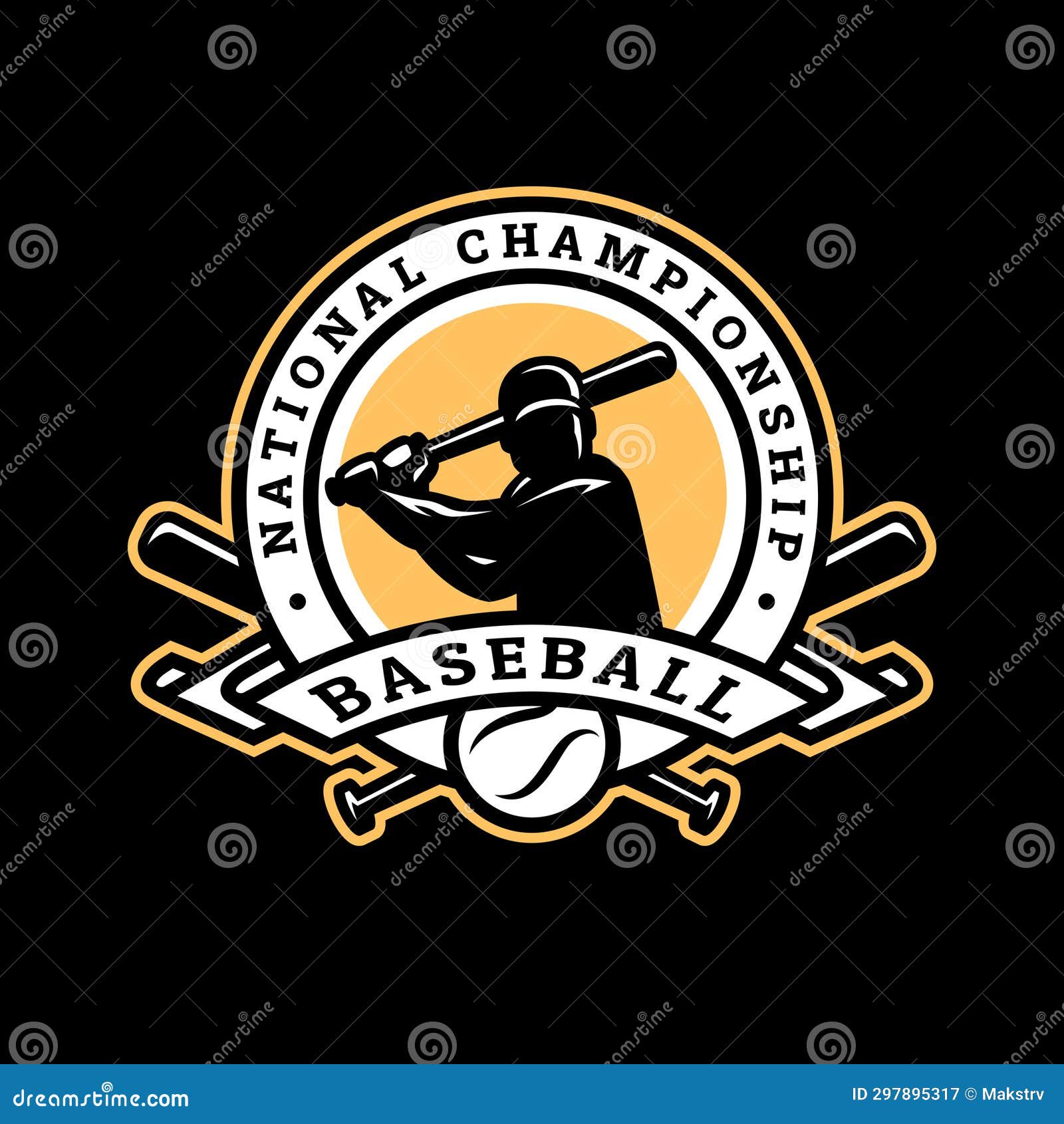 Baseball Championship, Logo, Emblem. Stock Illustration Illustration