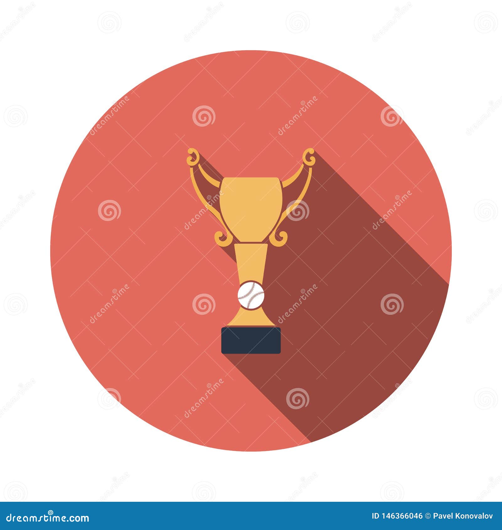 Baseball Cup Icon stock vector. Illustration of silhouette 146366046