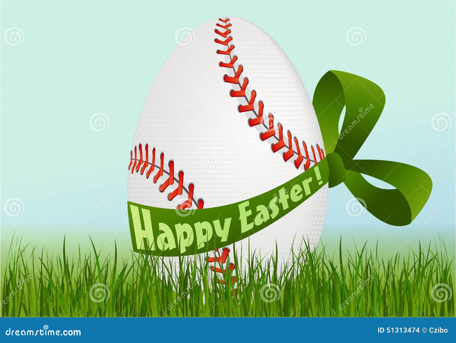 Baseball Easter egg stock vector. Illustration of pristine 51313474
