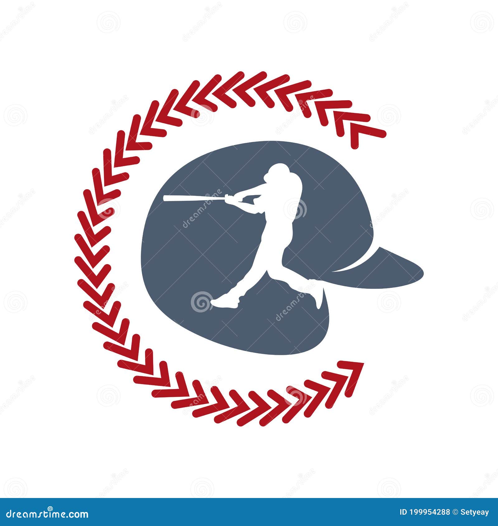 Baseball Emblem Design Vector, Baseball Logo Design Template, Symbol