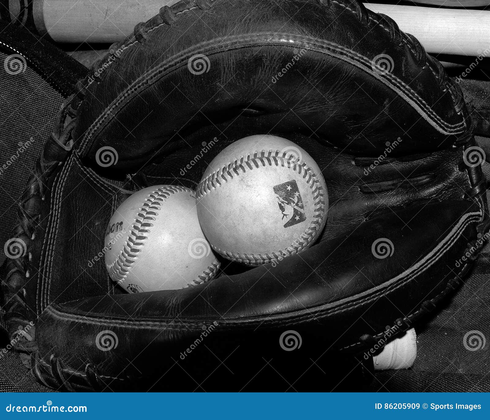 Baseball Equipment editorial stock image. Image of round 86205909