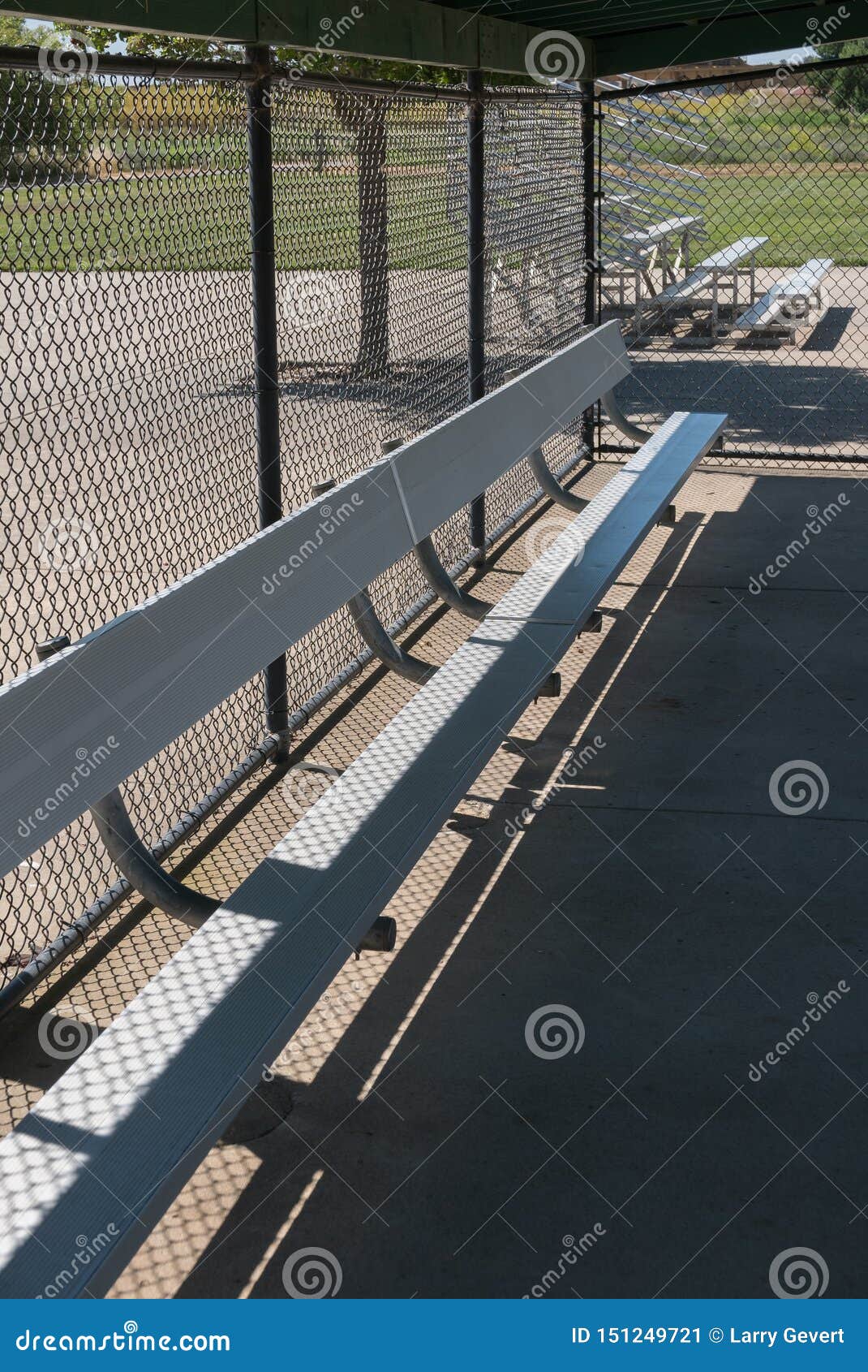 Baseball field dugout stock image. Image of bleachers 151249721