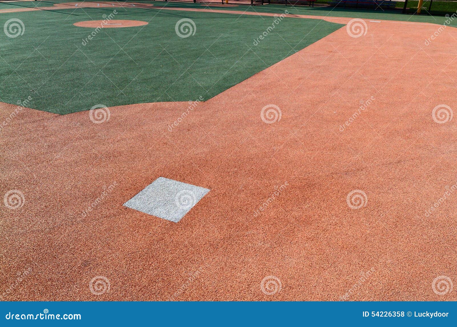 Baseball Field Second Base stock photo. Image of activity 54226358