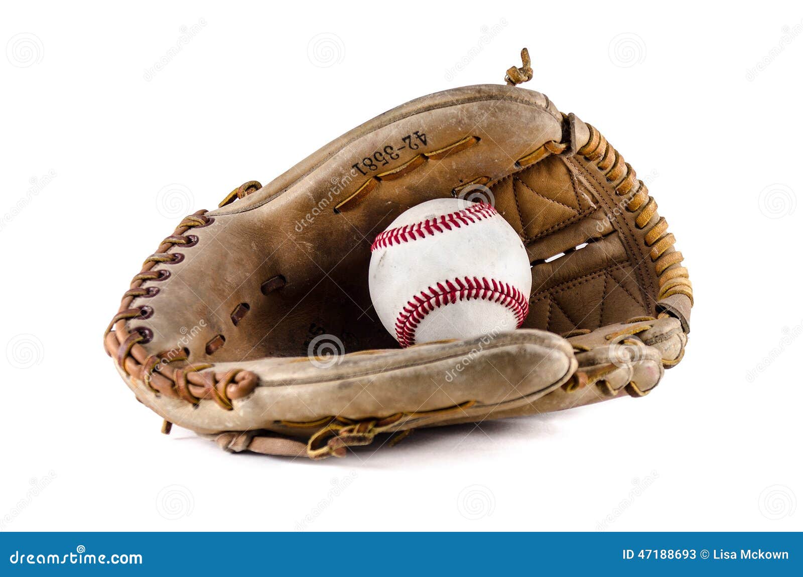 baseball game mitt and ball