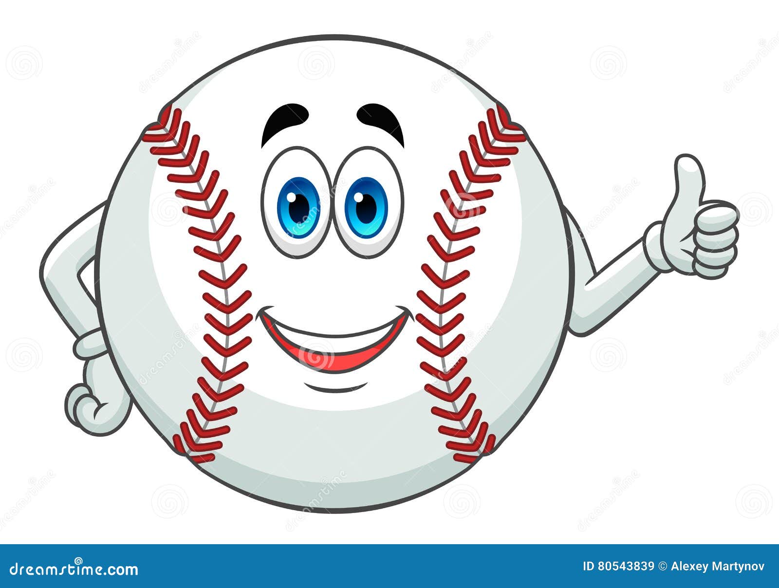 Baseball Gesturing Thumb Up Stock Illustrations 5 Baseball Gesturing