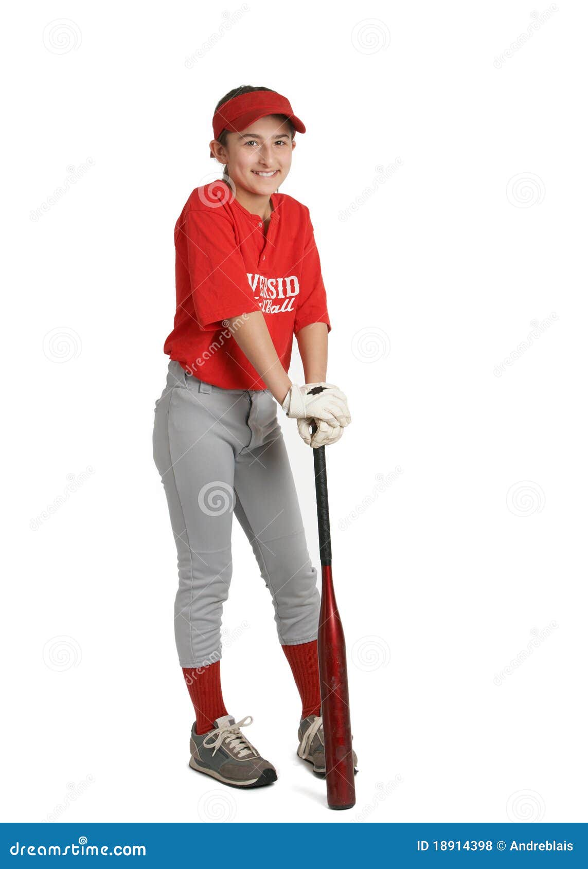 Baseball girl stock photo. Image of people, healthy, isolated 18914398